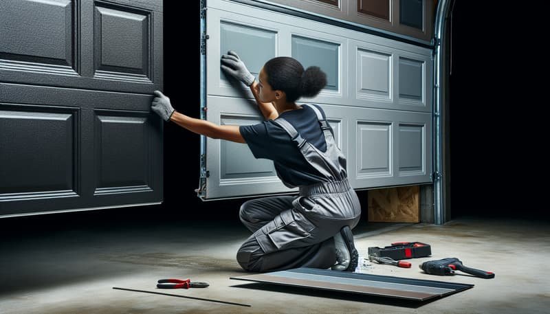 Garage Door Panel Replacement in Arlington